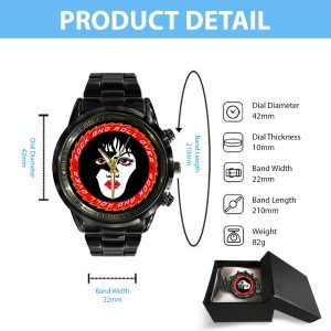 Kiss Band Black Stainless Steel Watch - TANTN 7767