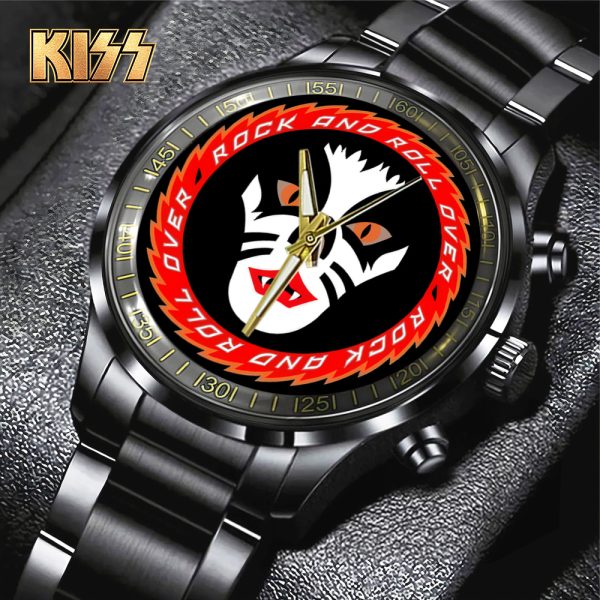 Kiss Band Black Stainless Steel Watch - TANTN 7768