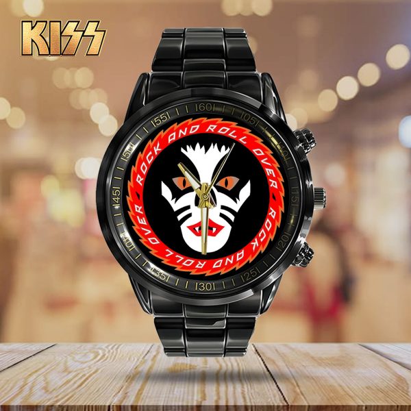 Kiss Band Black Stainless Steel Watch - TANTN 7768