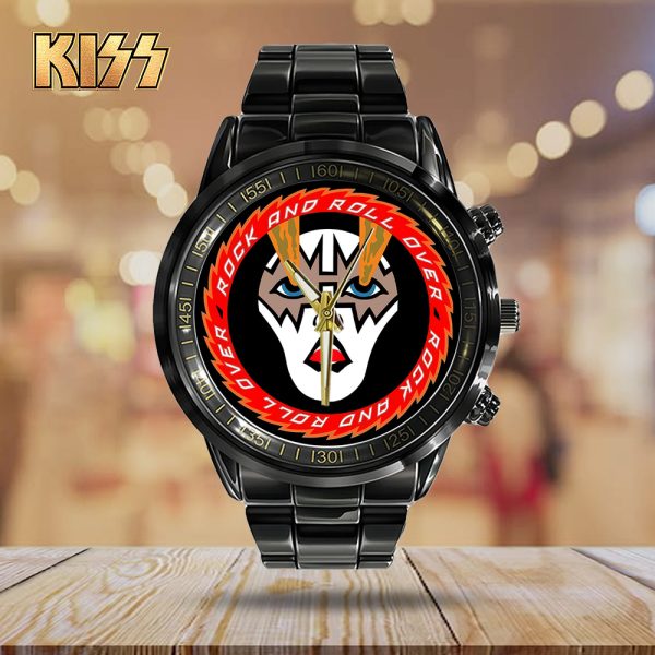 Kiss Band Black Stainless Steel Watch - TANTN 7769