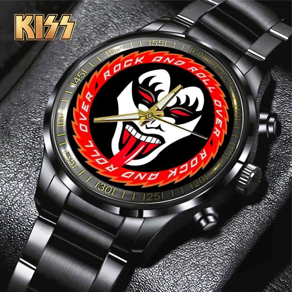 Kiss Band Black Stainless Steel Watch - TANTN 7770