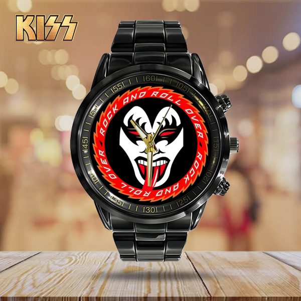 Kiss Band Black Stainless Steel Watch - TANTN 7770