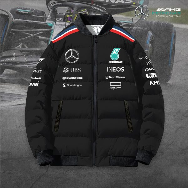 Mercedes-AMG Petronas F1 3D Bomber Puffer Jacket - TANTN 7934