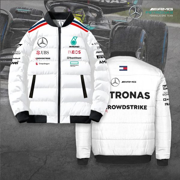 Mercedes-AMG Petronas F1 3D Bomber Puffer Jacket - TANTN 7935