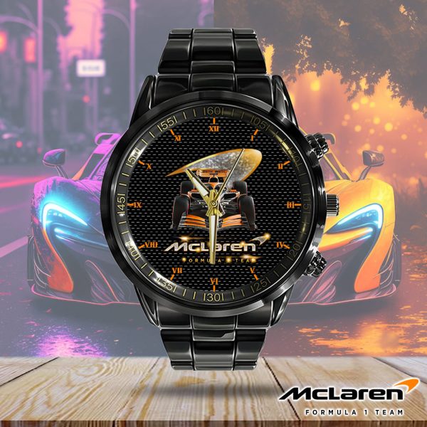 McLaren Black Stainless Steel Watch - HOATT 6062