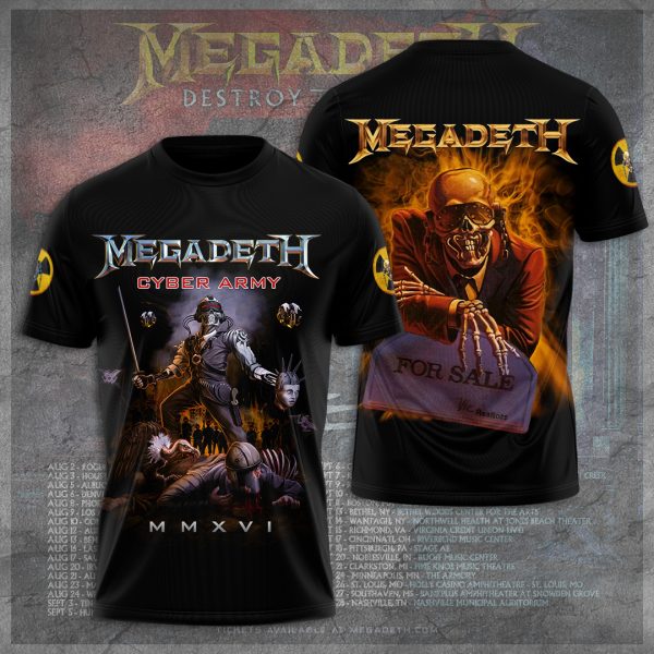 Megadeth Band 3D Apparel - TANTN 7863