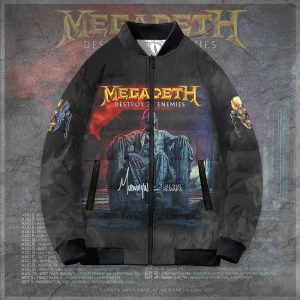 Megadeth Band 3D Bomber Puffer Jacket - TANTN 7921