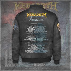 Megadeth Band 3D Bomber Puffer Jacket - TANTN 7921