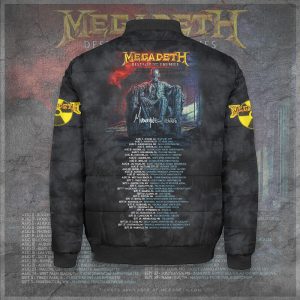 Megadeth Band 3D Bomber Puffer Jacket - TANTN 7923