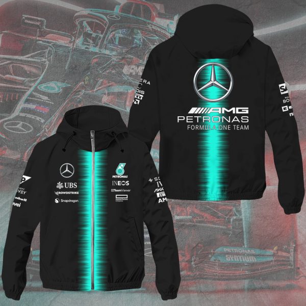 Mercedes-AMG Petronas F1 3D Windbreaker Jacket - HOATT 6059