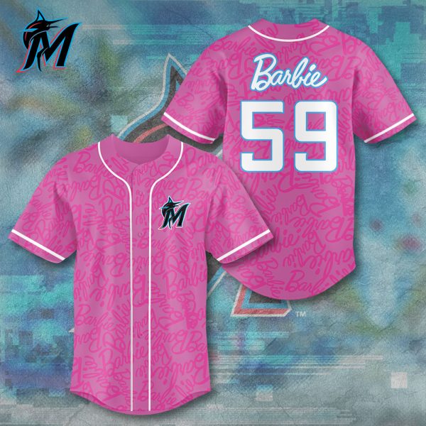 Miami Marlins x Barbie Night Game Baseball Jersey - TANTN 7898