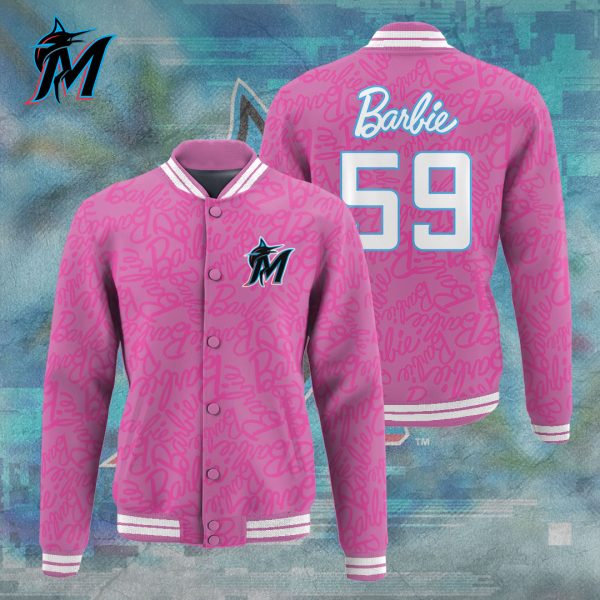 Miami Marlins x Barbie Night Game Varsity Jacket - TANTN 7899