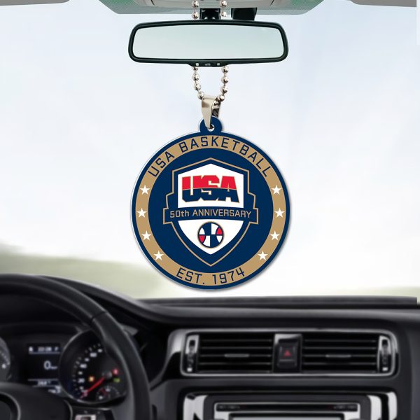 United States National Basketball Team Custom Shape 2-sided Acrylic Car Ornament - MAITM 7689