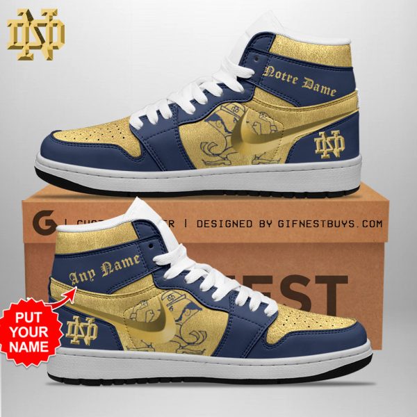 Personalized Notre Dame Fighting Irish Football AJ 1 Sneaker - TANTN 7734