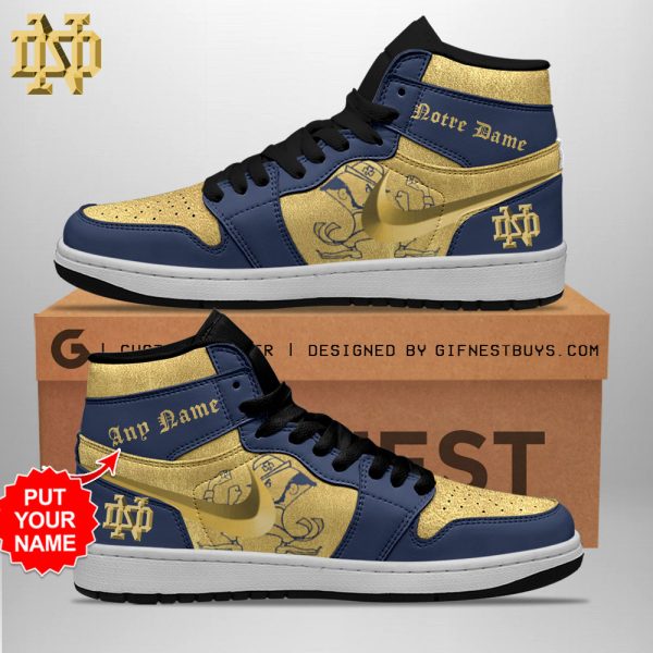 Personalized Notre Dame Fighting Irish Football AJ 1 Sneaker - TANTN 7734