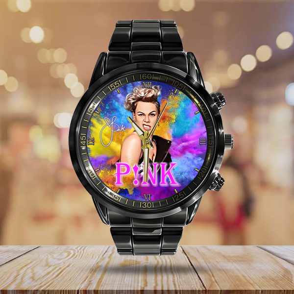 P!nk Black Stainless Steel Watch - GNE 254