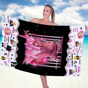 P!nk Rectangle Beach Towel - HOATT 5764