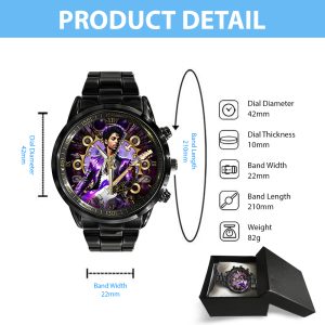 Prince Black Stainless Steel Watch - GNE 1010