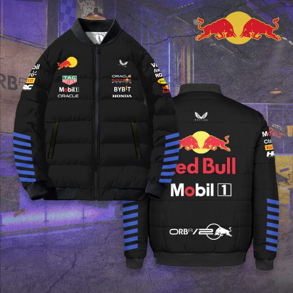 Red Bull Racing F1 3D Bomber Puffer Jacket - TANTN 7932