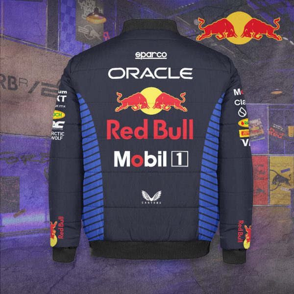 Personalized Red Bull Racing F1 3D Bomber Puffer Jacket - TANTN 7933