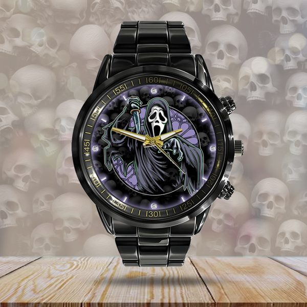 Scream x Ghostface Black Stainless Steel Watch - GNE 880