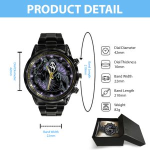 Scream x Ghostface Black Stainless Steel Watch - GNE 880