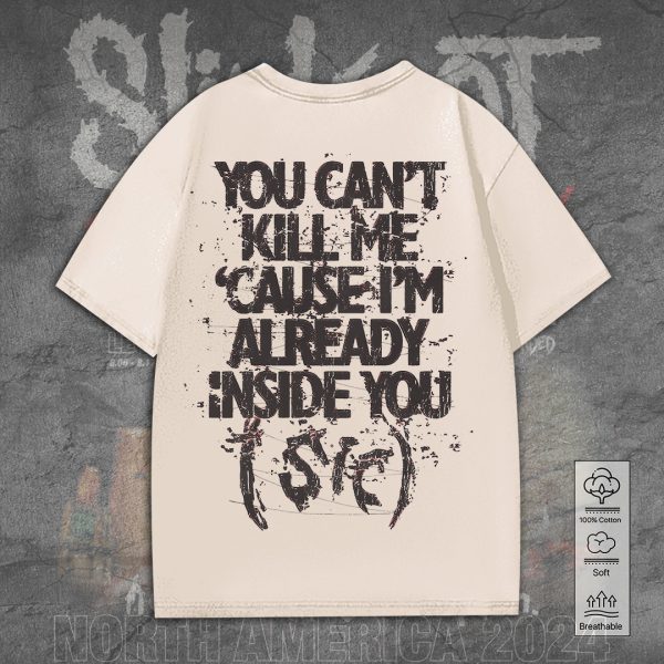 Slipknot 2D Acid Washed Cotton Shirt - TANTN 7764