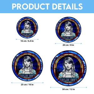 Taylor Swift Round Stained Glass Suncatcher - VANDH 3362