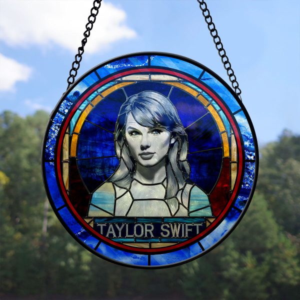 Taylor Swift Round Stained Glass Suncatcher - VANDH 3362