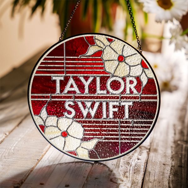 Taylor Swift Round Stained Glass Suncatcher - VANDH 3363