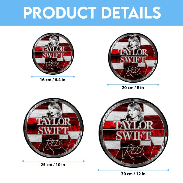 Taylor Swift Round Stained Glass Suncatcher - VANDH 3365