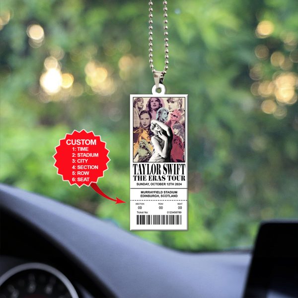 Personalized Taylor Swift Custom Shape 2-sided Acrylic Car Ornament - HOATT 6036