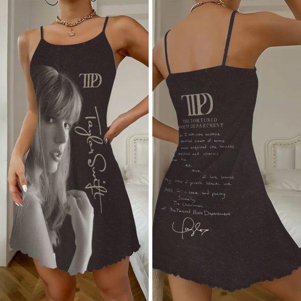 Taylor Swift 3D Strappy Swing Dress - HOATT 5876