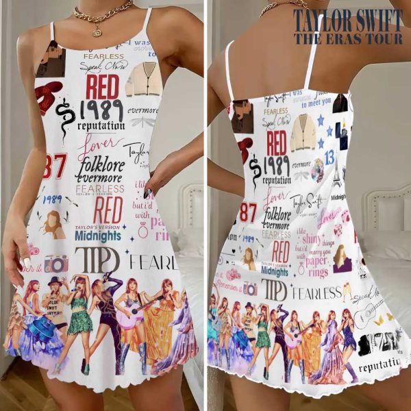 Taylor Swift 3D Strappy Swing Dress - HOATT 6049