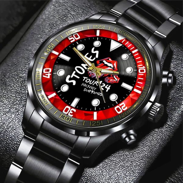 The Rolling Stones Black Stainless Steel Watch - GNE 963