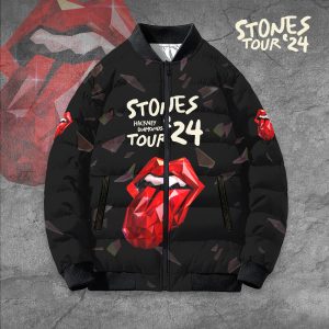 The Rolling Stones 3D Bomber Puffer Jacket - TANTN 7914