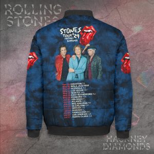 The Rolling Stones 3D Bomber Puffer Jacket - TANTN 7915