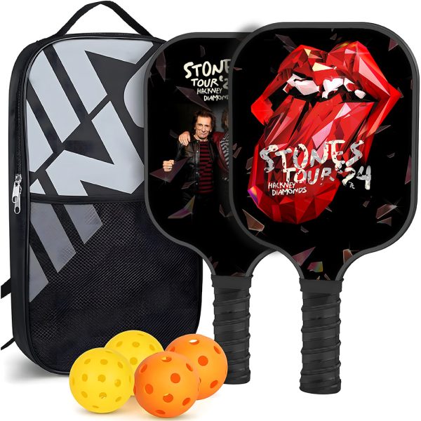 The Rolling Stones Custom Pickleball Paddle - TANTN 7666