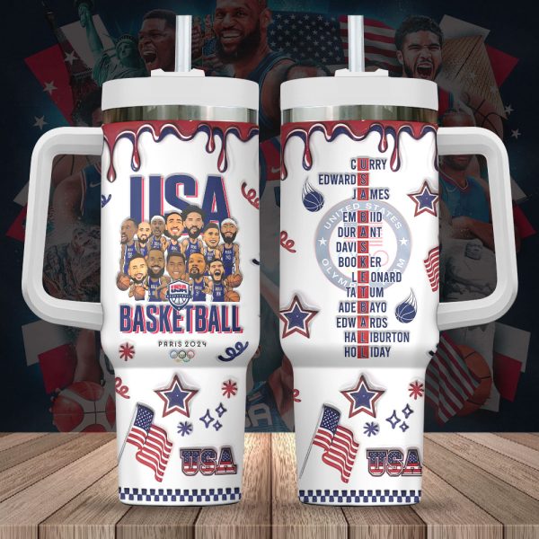 United States Men’s National Basketball Team 40oz Stanley Tumbler - MAITM 7676