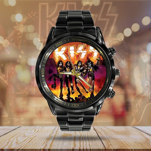 Kiss Band Black Stainless Steel Watch - GNE 1004