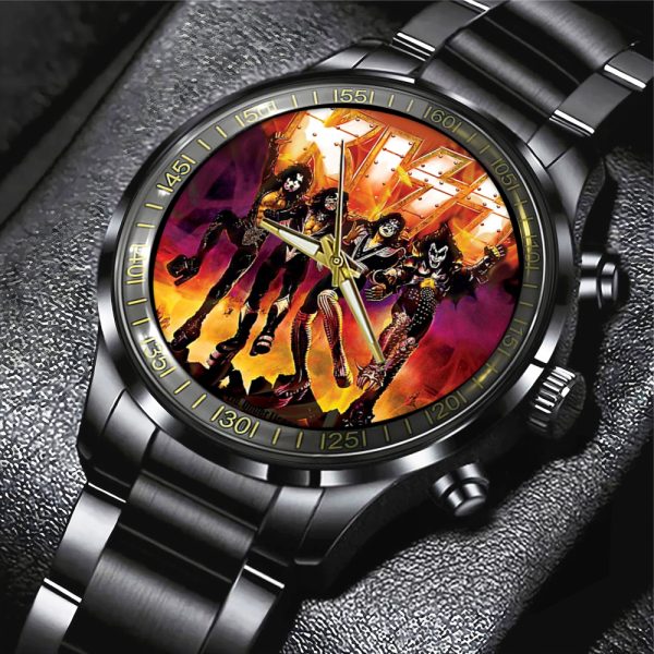 Kiss Band Black Stainless Steel Watch - GNE 1004