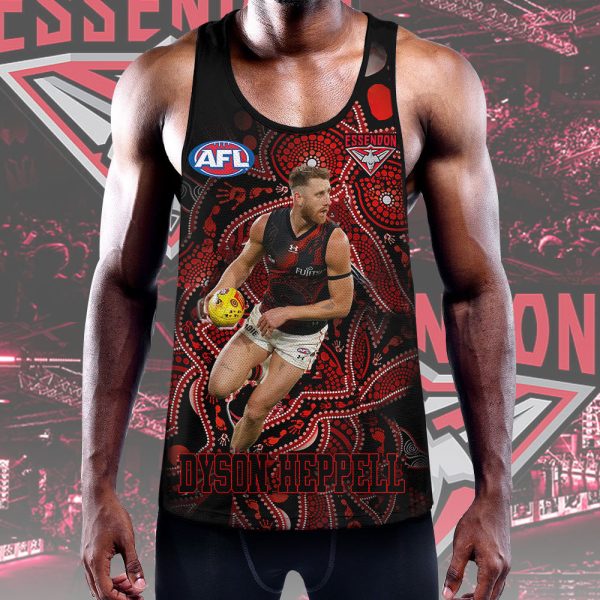 Essendon FC x Dyson Heppell Y-Back Muscle Tank Top - MAITM 7919