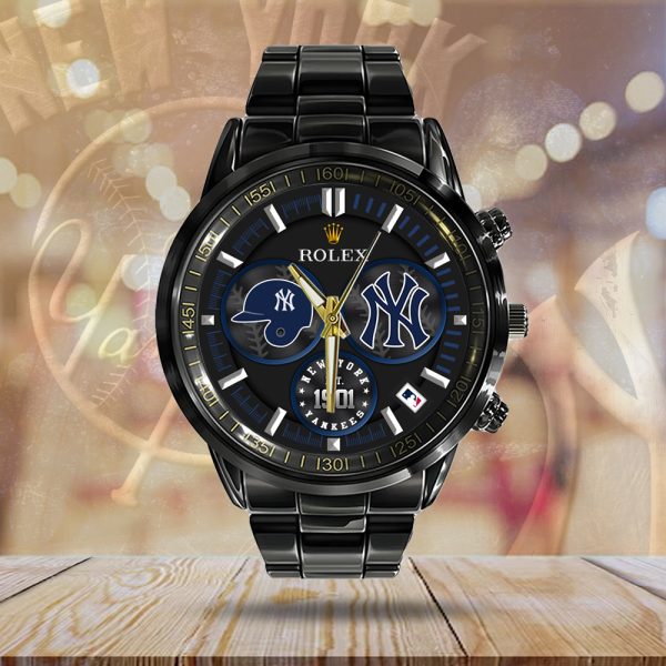 New York Yankees x Rolex Black Stainless Steel Watch - MAITM 8125