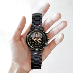 Elvis Presley Black Stainless Steel Watch - MAITM 8160