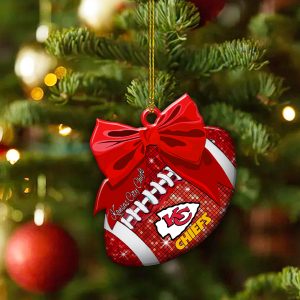 Kansas City Chiefs Custom Shape 2-sided Acrylic Ornament - MAITM 8056