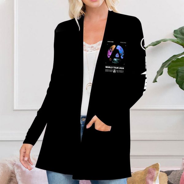 Linkin Park Women's Patch Pocket Cardigan - MAITM 8023