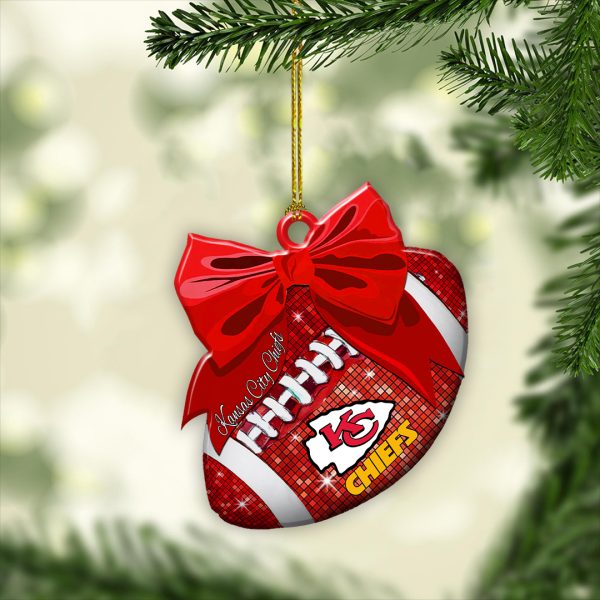 Kansas City Chiefs Custom Shape 2-sided Acrylic Ornament - MAITM 8056