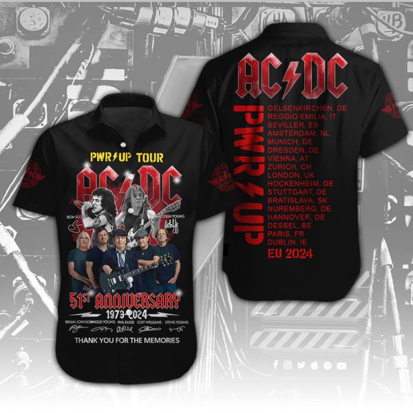 AC/DC Short Sleeve Dress Shirt - HUNGVV 3880.1