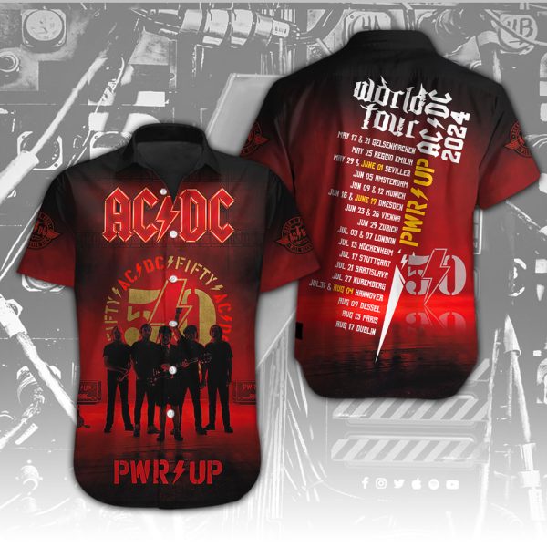 AC/DC Short Sleeve Dress Shirt - HUNGVV 4001.1