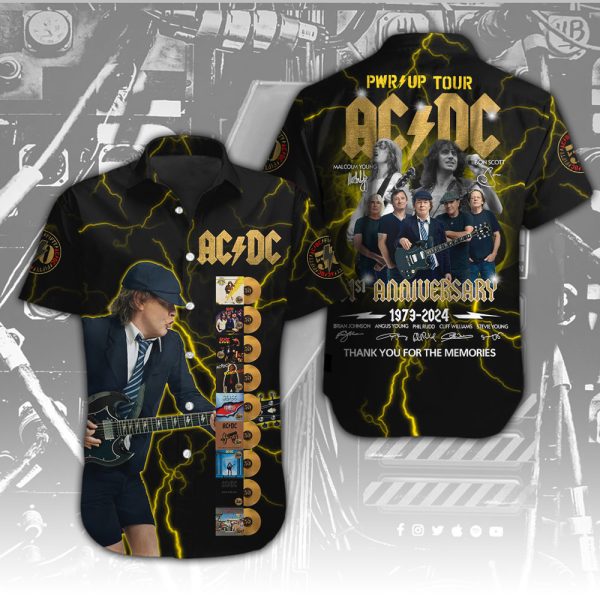 AC/DC Short Sleeve Dress Shirt - HUNGVV 4014.1